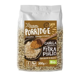 Porridge (Papas Aveia) Canela & Fibra Psílio S/Glúten BIO 300g