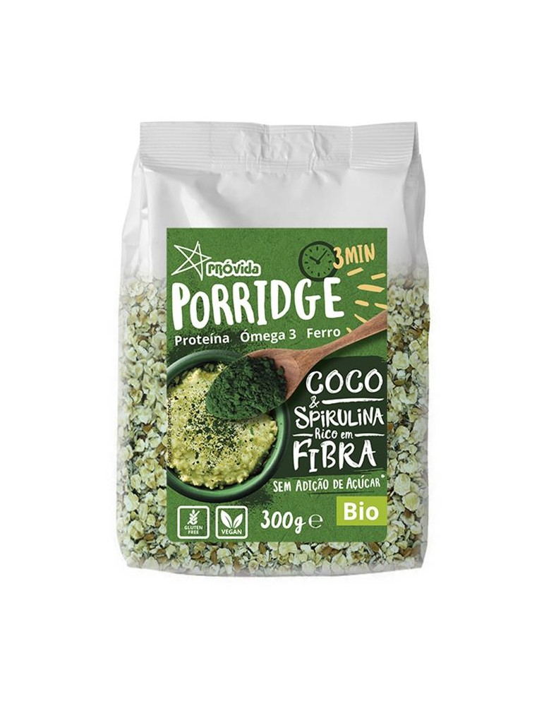 Porridge (Papas Aveia) Coco & Spirulina S/Glúten BIO 300g
