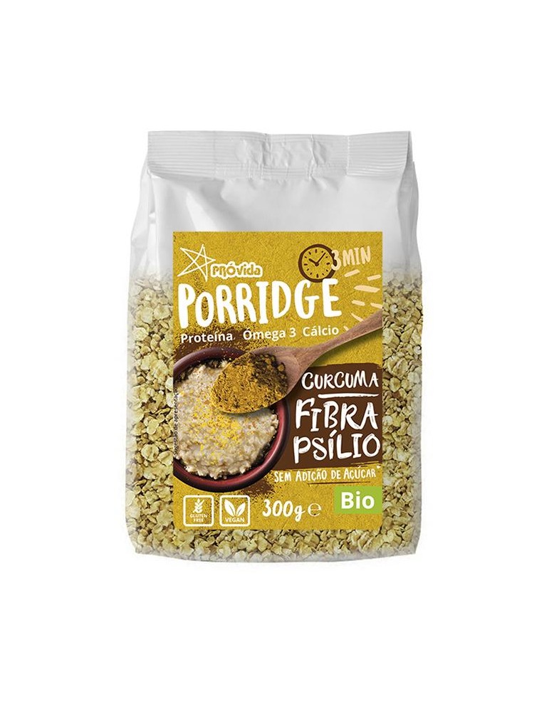 Porridge (Papas Aveia) Curcuma & Fibra Psílio S/Glúten BIO 300g