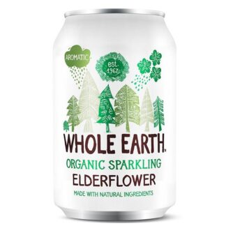 Refrigerante Elderflower s/açúcar BIO WHOLE EARTH 330ml
