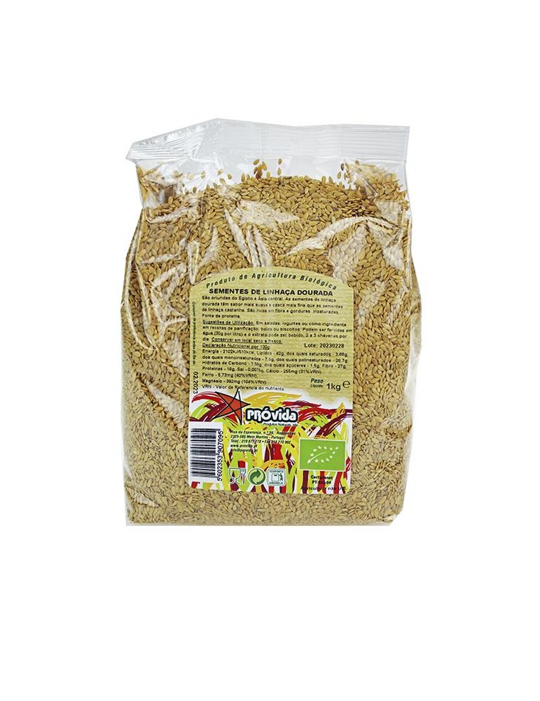 Sementes de Linhaça Dourada BIO 1Kg
