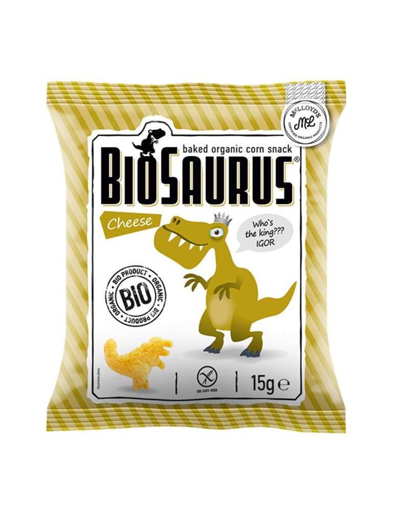 Snack de Milho e Queijo Biosaurus BIO Mclloyd´s 15g