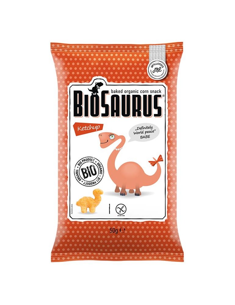 Snack de Milho Ketchup Biosaurus BIO Mclloyd´s 50g