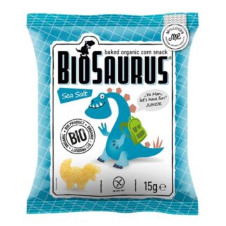 Snack de Milho Sal Marinho Biosaurus BIO Mclloyd´s 15g