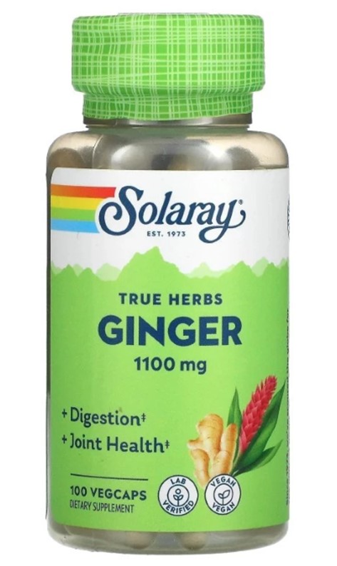 Solaray Ginger 1100 Mg - 100 Veg Caps