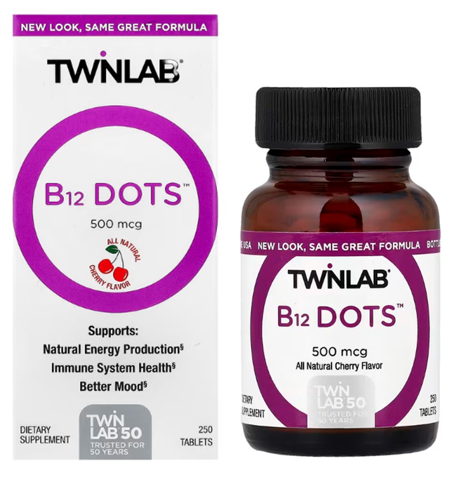 Twinlab B-12 Dots (Vitamina B12 500 Mcg) - 250 Comp