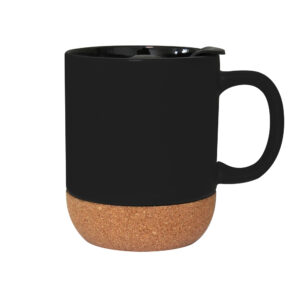 CANECA “Black Mug” c/ base de cortiça – Preta