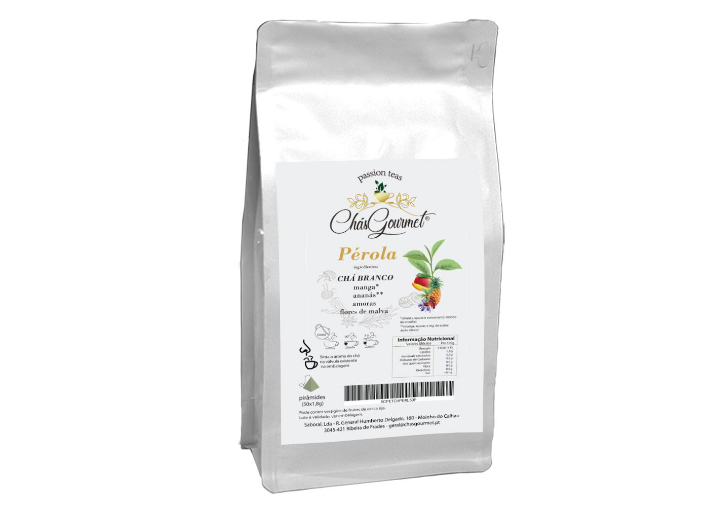 CHÁ BRANCO c/ MANGA & ANANÁS (solto) — 200 g - Image 2