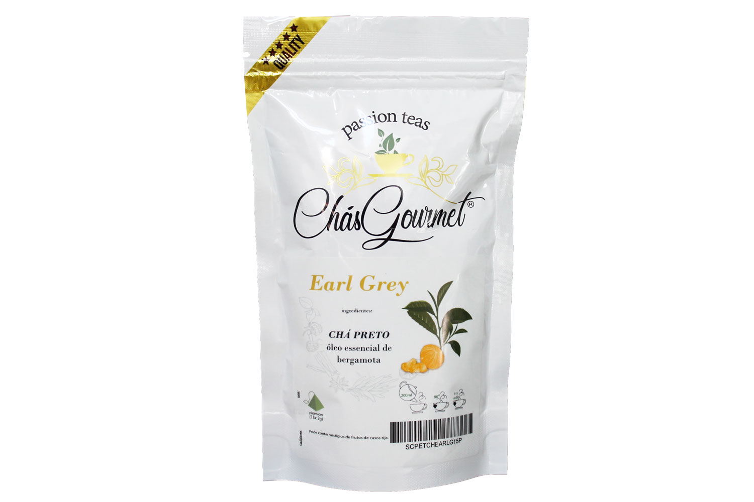 CHÁ EARL GREY (pirâmide) — 15 Piramides