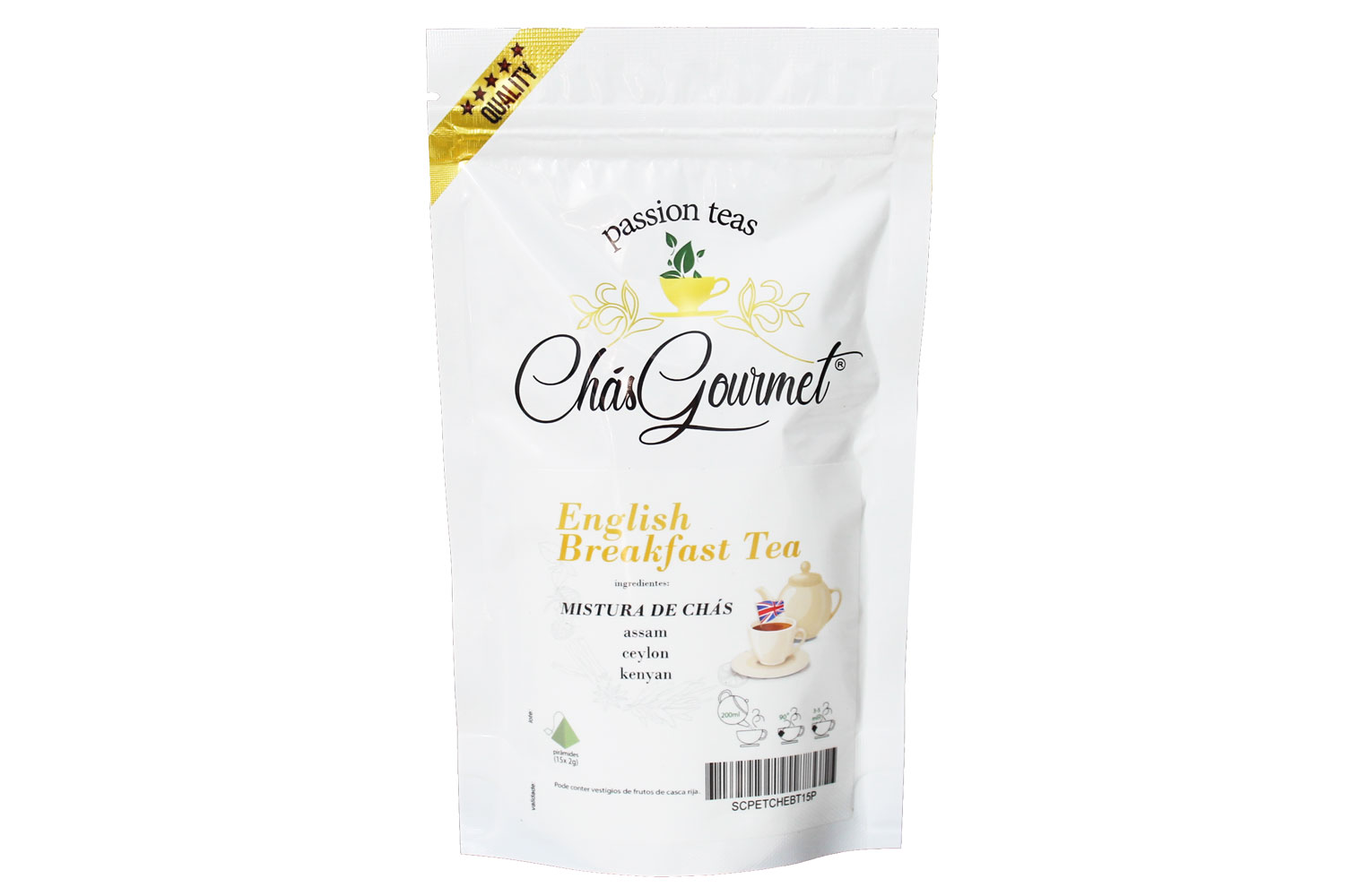 CHÁ ENGLISH BREAKFAST TEA (pirâmide) — 15 Piramides