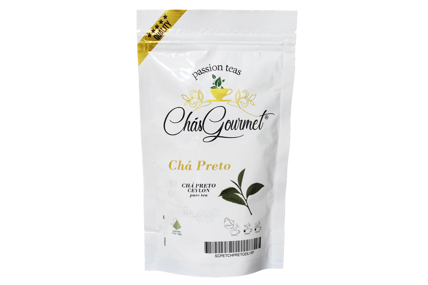 CHÁ PRETO CEILÃO (pirâmide) — 50 Piramides