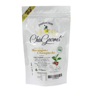CHÁ VERDE c/ MORANGOS & CHAMPANHE (pirâmide) — 15 Piramides