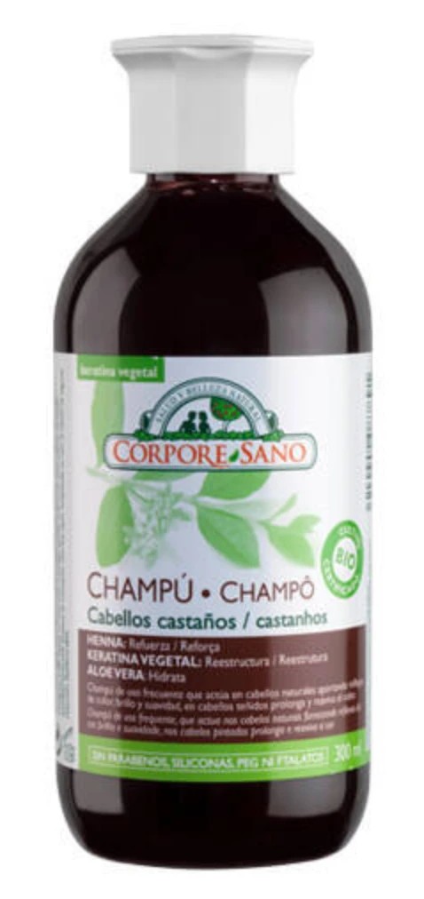 Champô De Hena Para Cabelos Castanhos 300ml - Corpore Sano