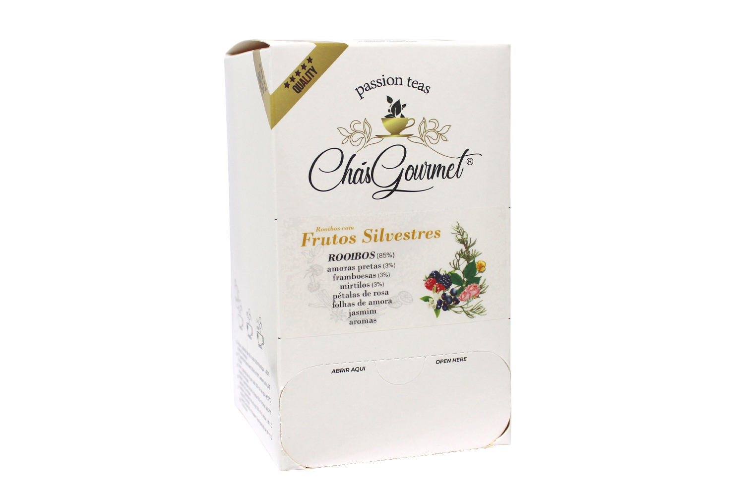 DISPENSADOR 20 SAQUETAS “Rooibos c/ Frutos Silvestres” – Rooibos Blend — Único
