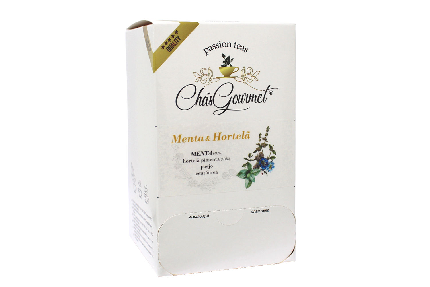 DISPENSADOR 20 SAQUETAS “Menta & Hortelã” – Mint Blend — Único