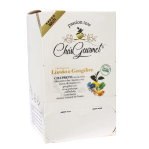 DISPENSADOR 20 SAQUETAS “Chá Preto com Limão e Gengibre” – Black Blend — Único
