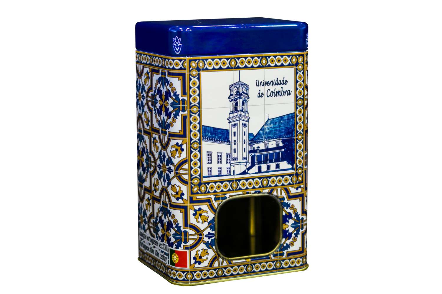 Lata Retangular – Coimbra Azul LT001 — Sabor de Portugal