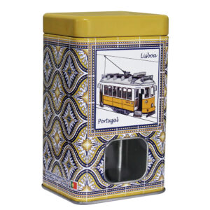 Lata Retangular – Lisboa Amarela LT022 — Chá Preto c/ “Limão & Gengibre”