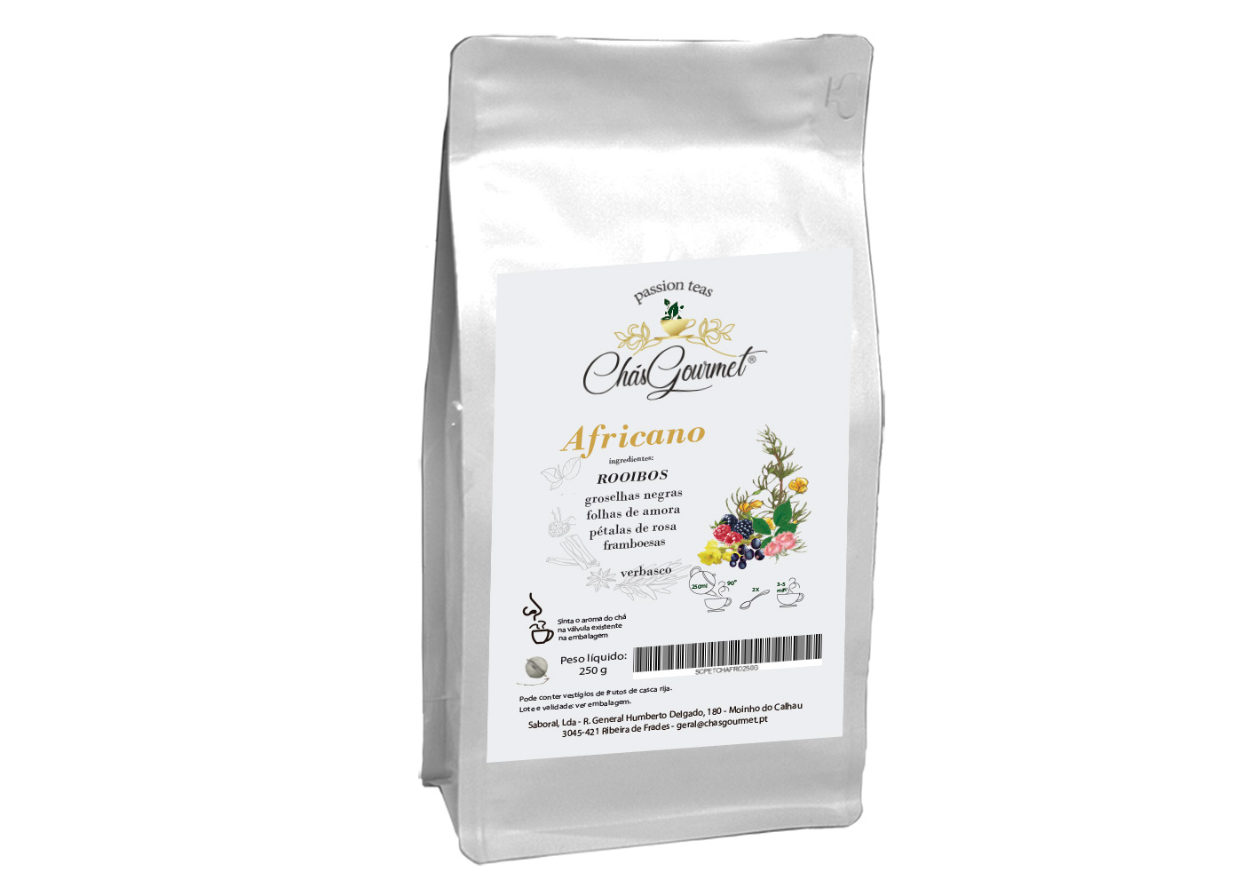 ROOIBOS c/ FRUTOS SILVESTRES (solto) — 250 g - Image 2