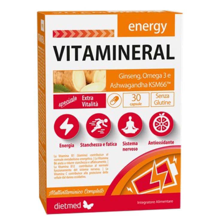 Vitamineral Energy 30 Cápsulas - Dietmed