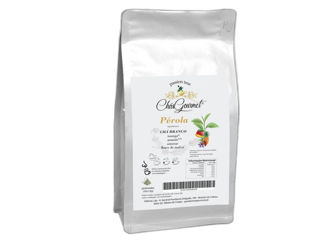 CHÁ BRANCO c/ MANGA & ANANÁS (solto) — 200 g - Image 2