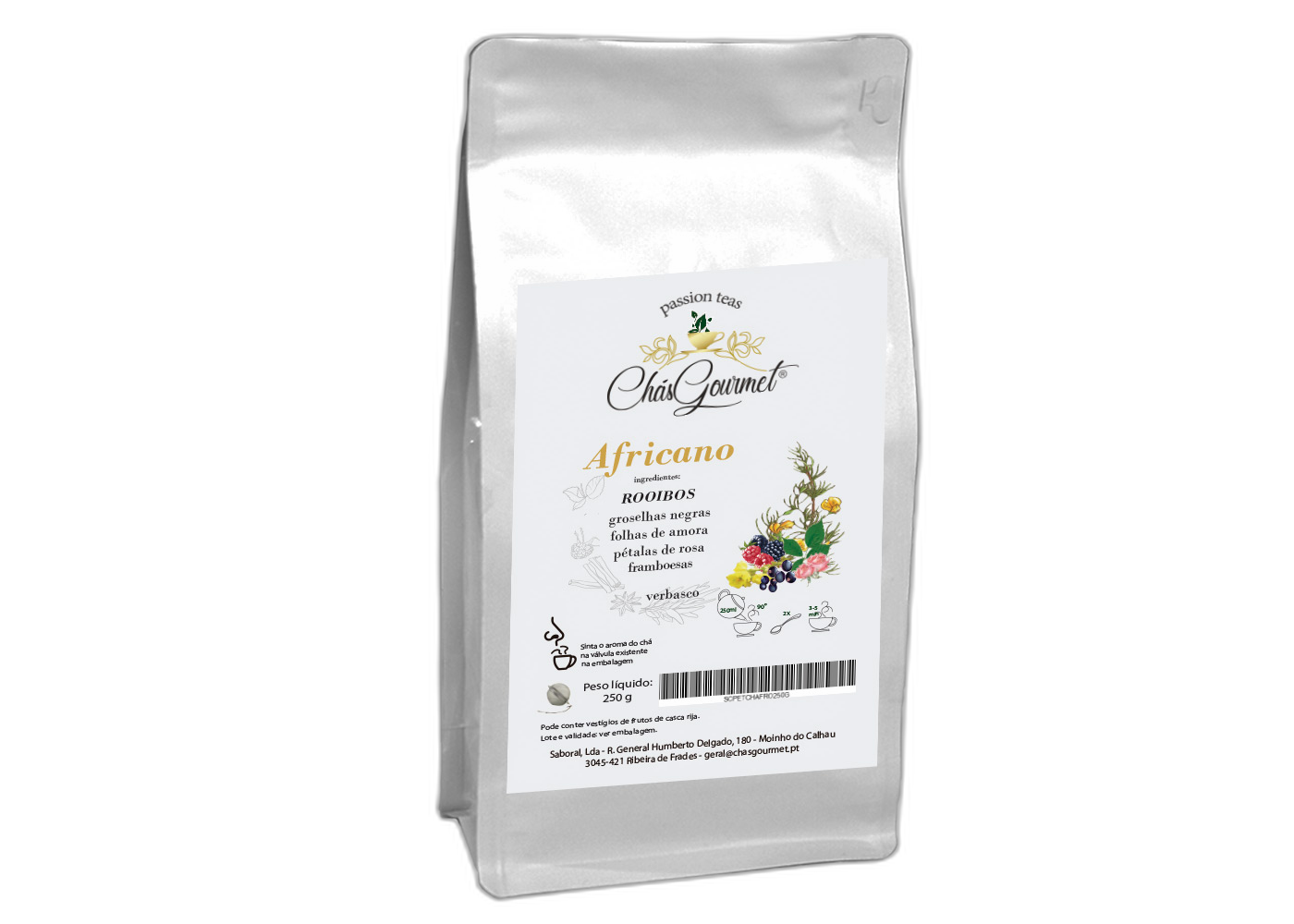 ROOIBOS c/ FRUTOS SILVESTRES (solto) — 250 g - Image 2