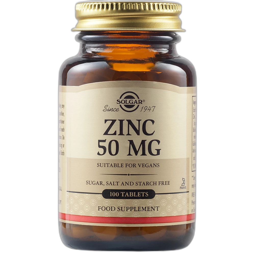 Solgar Zinco (Gluconato) 50 mg 100 Comprimidos